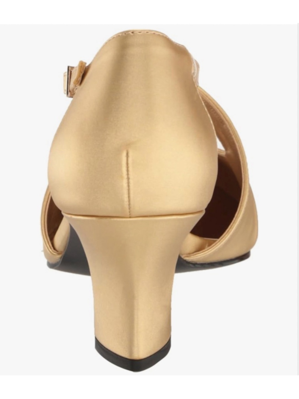 NEW Gold Satin Easy Street Elegance Pump 9N $65 - Picture 4 of 8